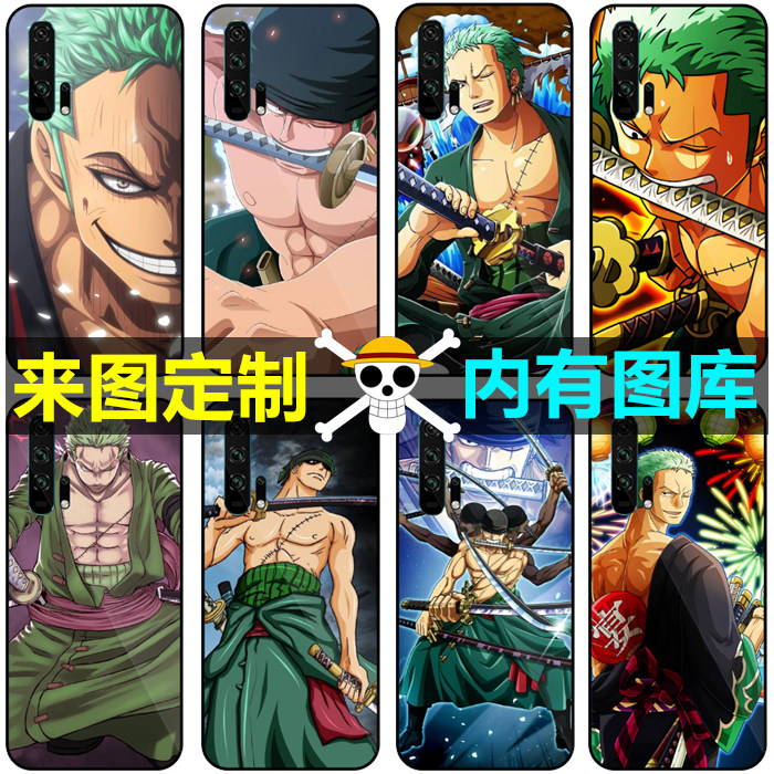 海贼王索隆手机壳定制适用于小米9/10红米8A/Note4X/K30Pro保护壳