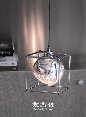 太古仓/极简艺术熔岩冰块玻璃餐厅吊灯玄关吧台卧室氛围感床头灯