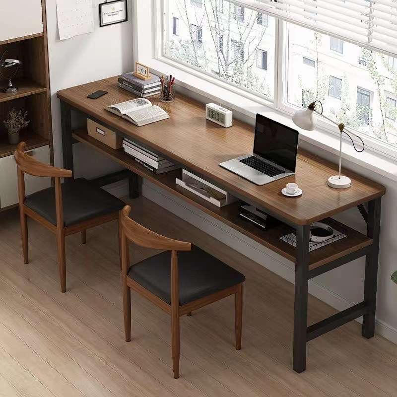 桌子简易出租屋家用双人工作台卧室办公桌学生学习书桌台式电脑桌
