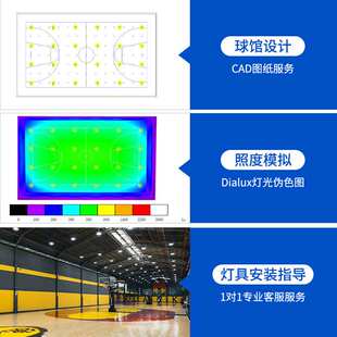防眩LED球馆灯 室内无影羽毛球馆乒乓室照明 防炫目篮球馆专用灯