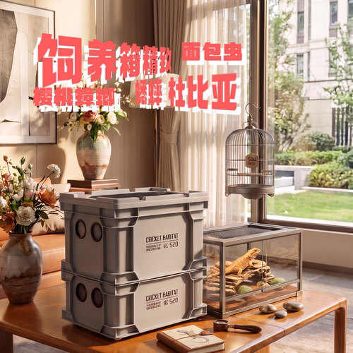 蟋蟀饲养箱高颜值堆叠收纳精致款