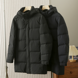 新国标90白鸭绒！防风防水！外贸男装秋冬连帽休闲抗寒保暖羽绒服