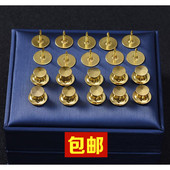 子纽扣按扣 高档小胸针铜质扣帽 通用免钉裤 自制胸针配件刺马针