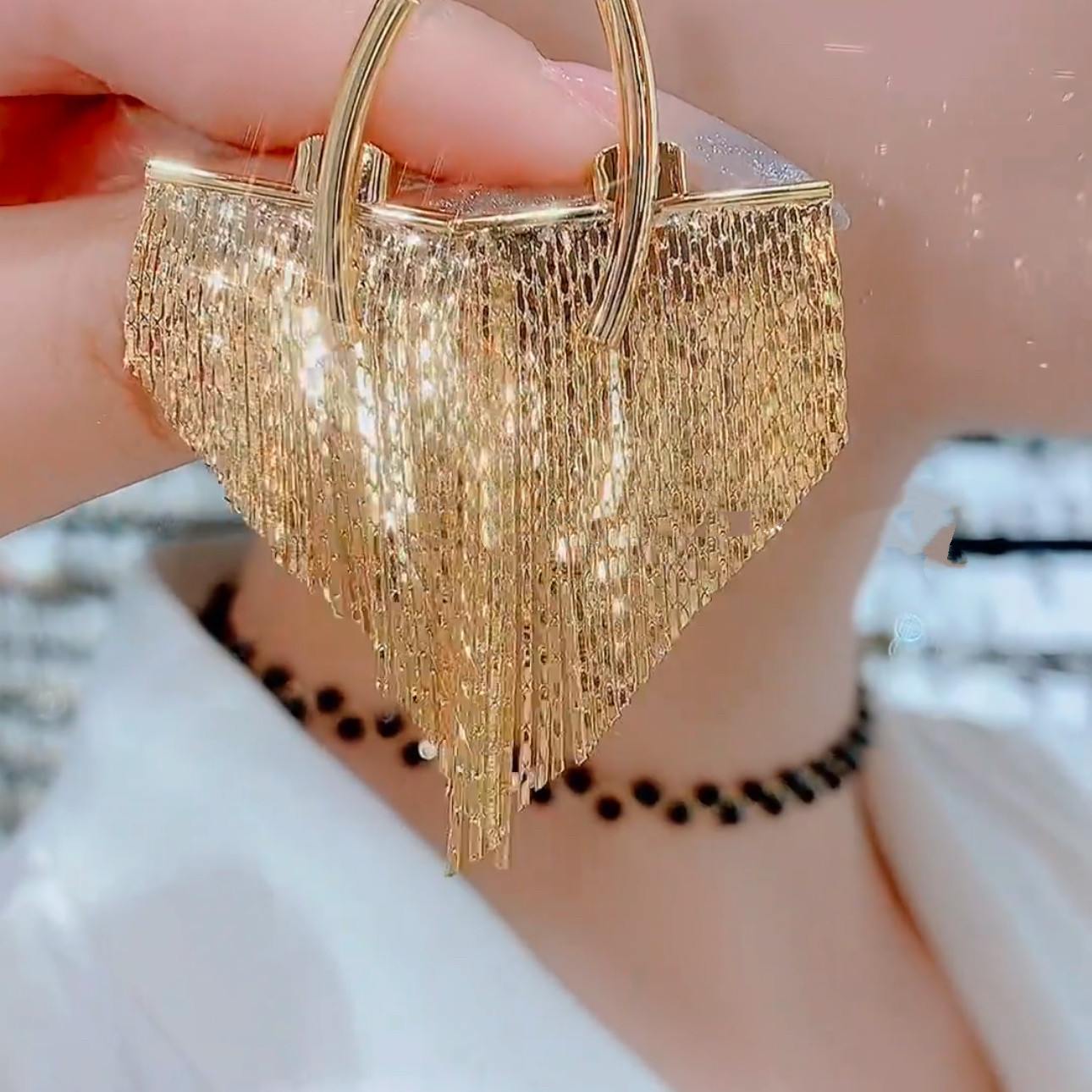 法式金属风复古流苏耳环小众设计高级感轻奢气质纯银针耳钉耳饰,饰品/流行首饰/时尚饰品新,耳环,淘宝优惠券,粉丝福利购,淘宝优惠卷