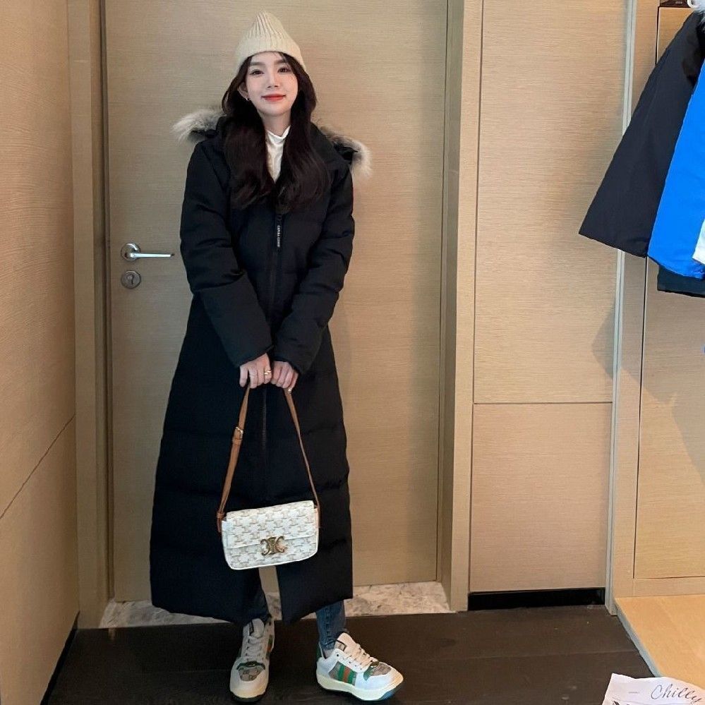 大鹅Mystique羽绒服长款加厚工装派克大衣羽绒服加拿大外套女22款