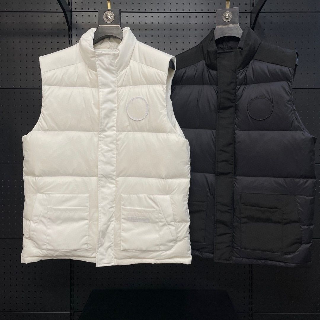 莆田现货冰川马甲羽绒服同款21Ss白标轻量保暖情侣坎肩羽绒背心