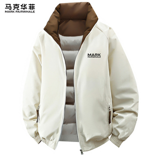 棉衣冬装 加厚男款 外套2025新款 美式 棉服飞行夹克 冬季 马克华菲男士
