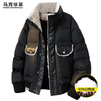 马克华菲美式工装羽绒服男士