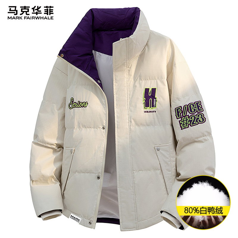 马克华菲美式立领羽绒服男款