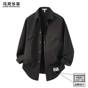 衬衣潮流百搭工装 马克华菲衬衫 2026年新款 休闲春秋季 外套 男士