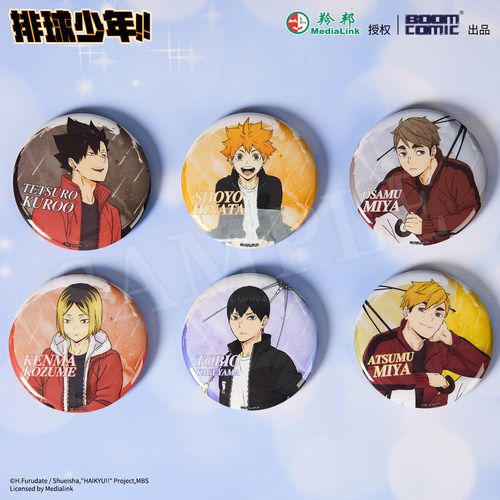 正版排球少年透明伞系列徽章吧唧日向翔阳影山飞雄官谷动漫周边