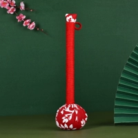 Новогодний молоток здоровья «Лотос удачи», красный, 31см