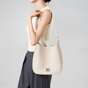 【11.11】欧米OMI头层牛皮女包包新款水桶包极简轻奢HOBO包托特包