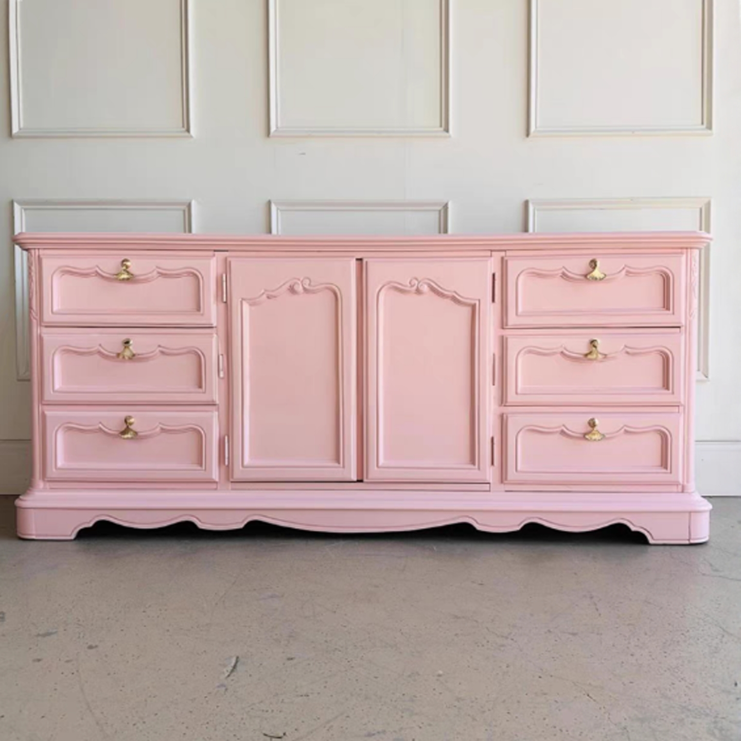 实木餐边柜美式乡村仿古卧室储物柜法式客厅装饰柜收纳抽屉斗柜