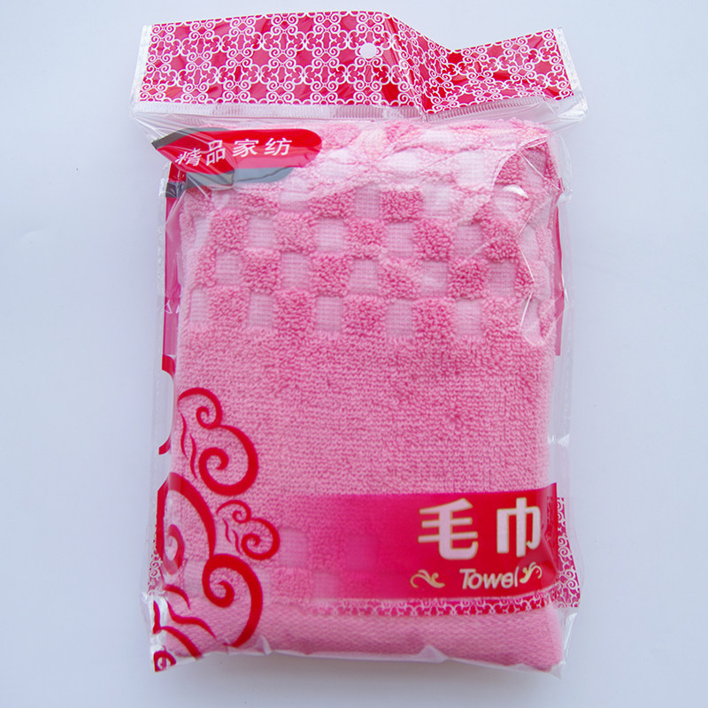纯棉加厚毛巾opp独立包装塑料袋不干胶自粘袋回礼毛巾尺寸17X30CM