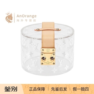 Louis Vuitton/路易威登LV女包字母印花透明有机玻璃装饰盒GI0203