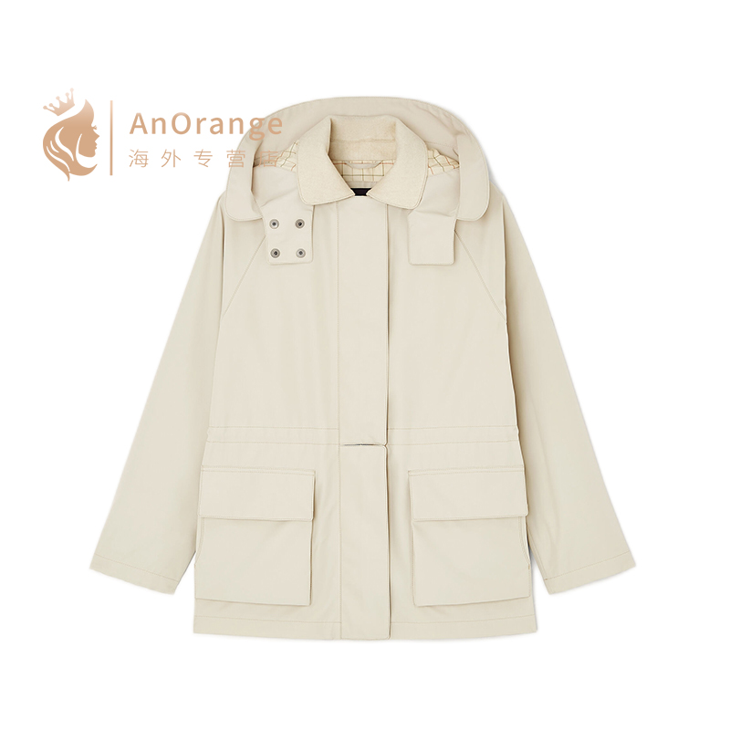 Loro piana/诺悠翩雅LP女装外套拉链连帽羊绒派克大衣25春夏新款