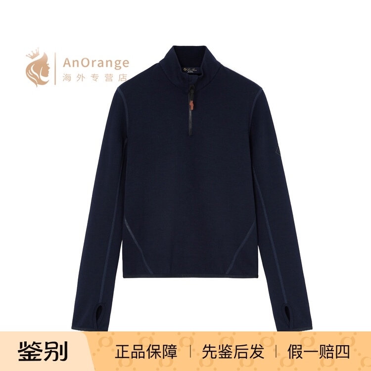 LP/诺悠翩雅羊毛针织半拉链毛衣