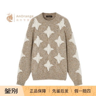 Loro piana/诺悠翩雅LP女装毛衣星星图案长袖羊绒针织衫2026新款