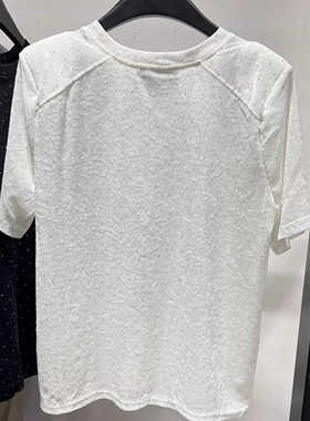 2024年夏季新款高级感烫钻波点T恤女时尚洋气小众薄款短袖上衣潮