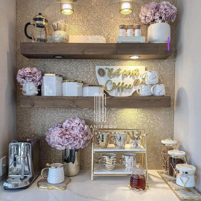 欧式天然大理石甜品台餐桌厅金属摆件装饰品工艺品置物收纳托盘子