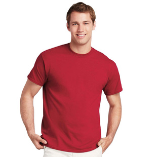 Gildan205克HA00短袖纯棉T恤工作服班服广告衫定制来图印字LOGO