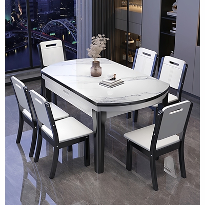 2025新款家用小户型餐桌可变圆桌