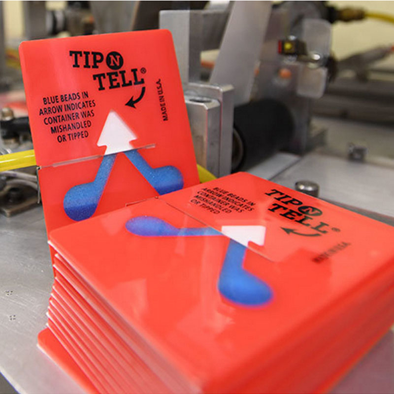美国正品TIPNTELL防倾贴 防倾斜标签人字贴防震防撞防倾斜标签