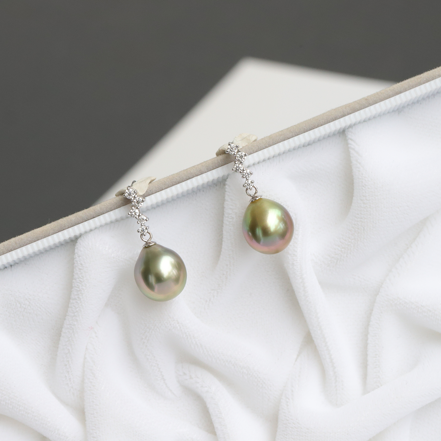 绿野仙踪大溪地炫彩水滴耳钉