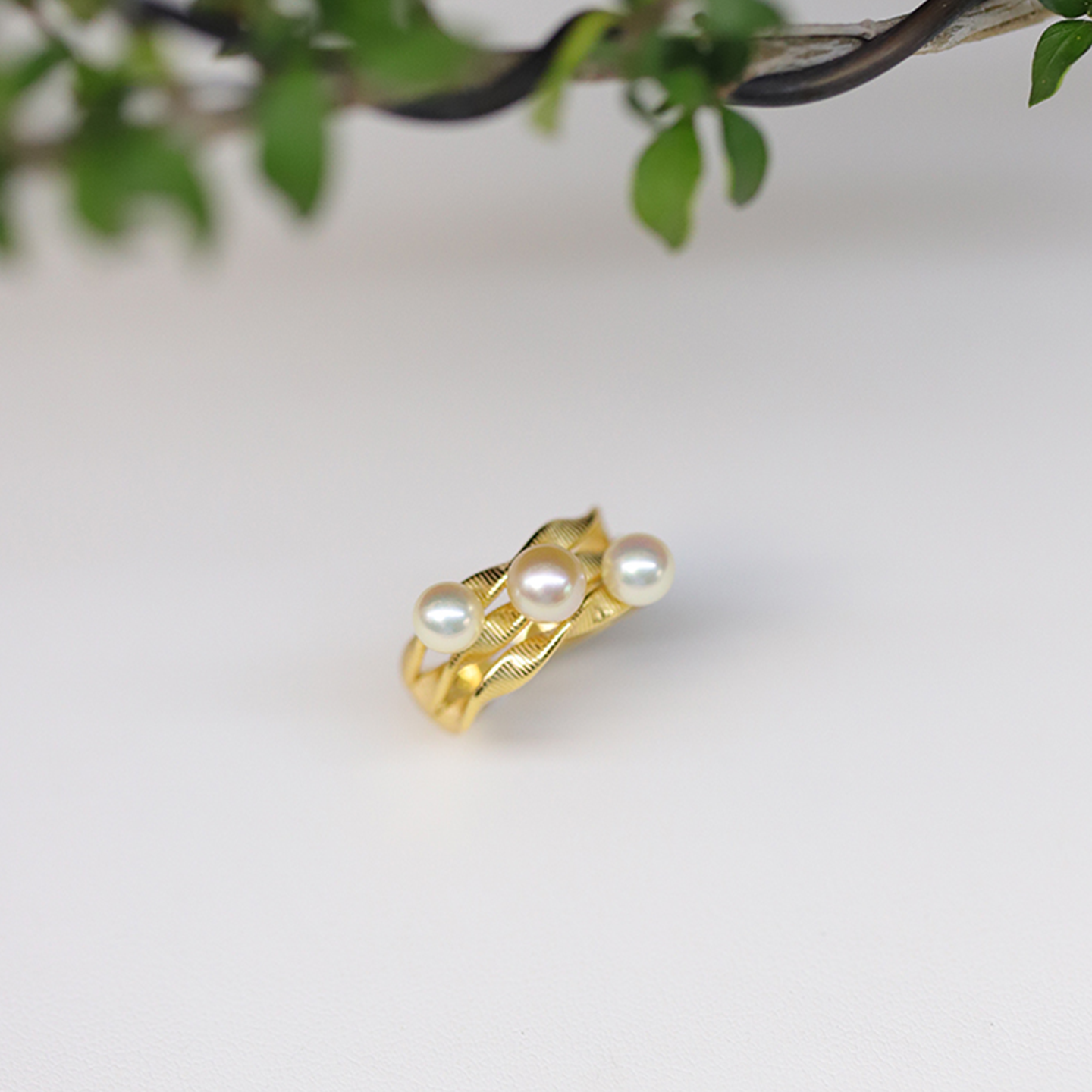 珍珠戒指开口戒指925银