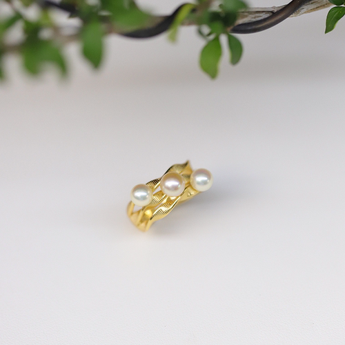 珍珠戒指开口戒指925银