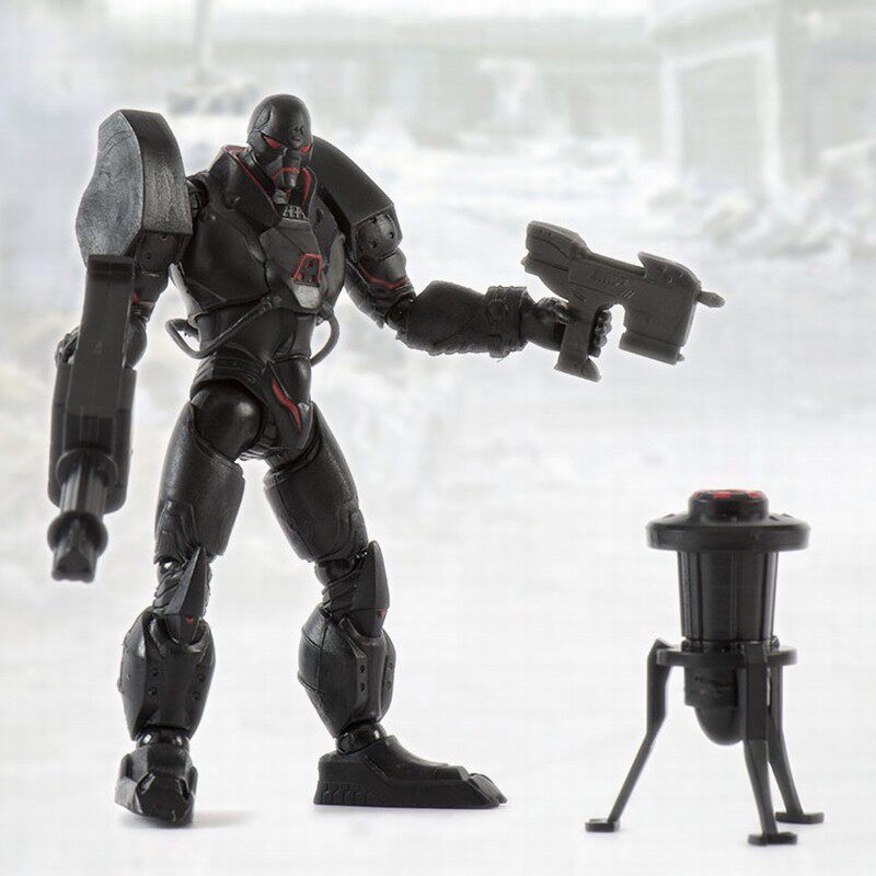 正义红师1:18人偶黑盔甲武器套装关节可动手办兵人儿童模型玩具