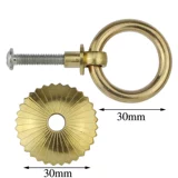 Классическая медная вытяжка кольцо китайская антикварная мебель чистая медная дверная ящик для дверей простые лекарства медная рука бесшовная твердое твердое кольцо
