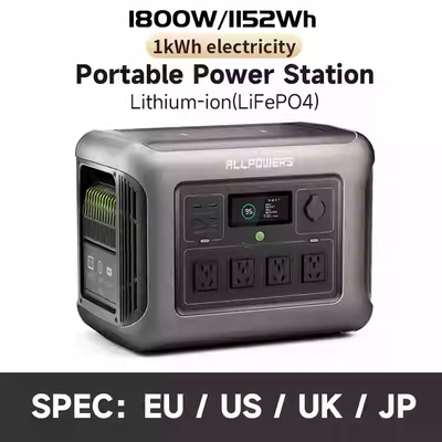 ALLPOWERS R1500 Portable Power Station 1152Wh LiFePO4 1800W