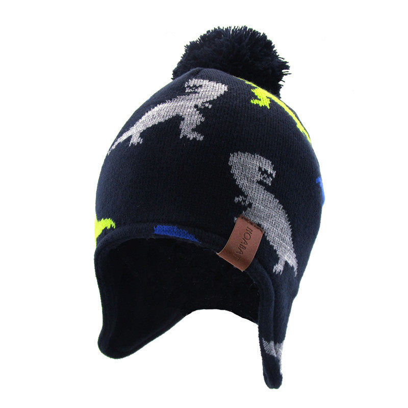 NOABAT儿童帽子秋冬季男童护耳帽恐龙套头帽加绒毛线帽宝宝针织帽,童装/婴儿装/亲子装,帽子,淘宝优惠券,粉丝福利购,淘宝优惠卷