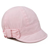 NOABAT儿童帽子春夏季 女童鸭舌帽棉质婴儿帽蝴蝶结软沿宝宝公主帽