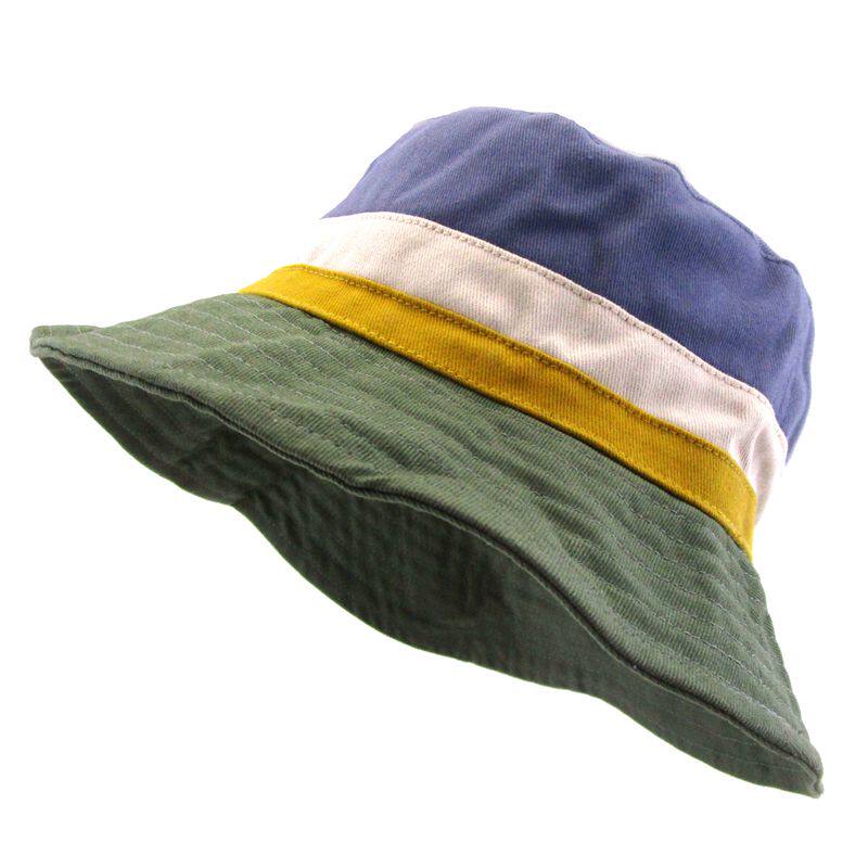 NOABAT儿童帽子春夏季男童渔夫帽棉质拼接太阳帽大沿休闲遮阳盆帽