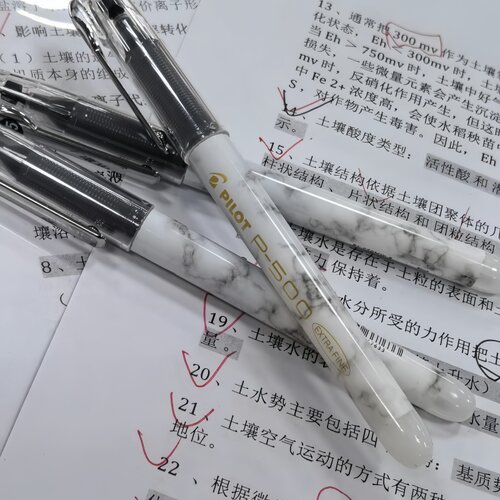 pilot日本百乐笔P500中性笔