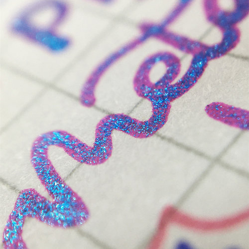 派通珠光闪亮中性笔渐变色