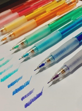 日本PILOT百乐可擦彩色自动铅笔涂色填色笔手绘笔彩铅笔芯0.7mm