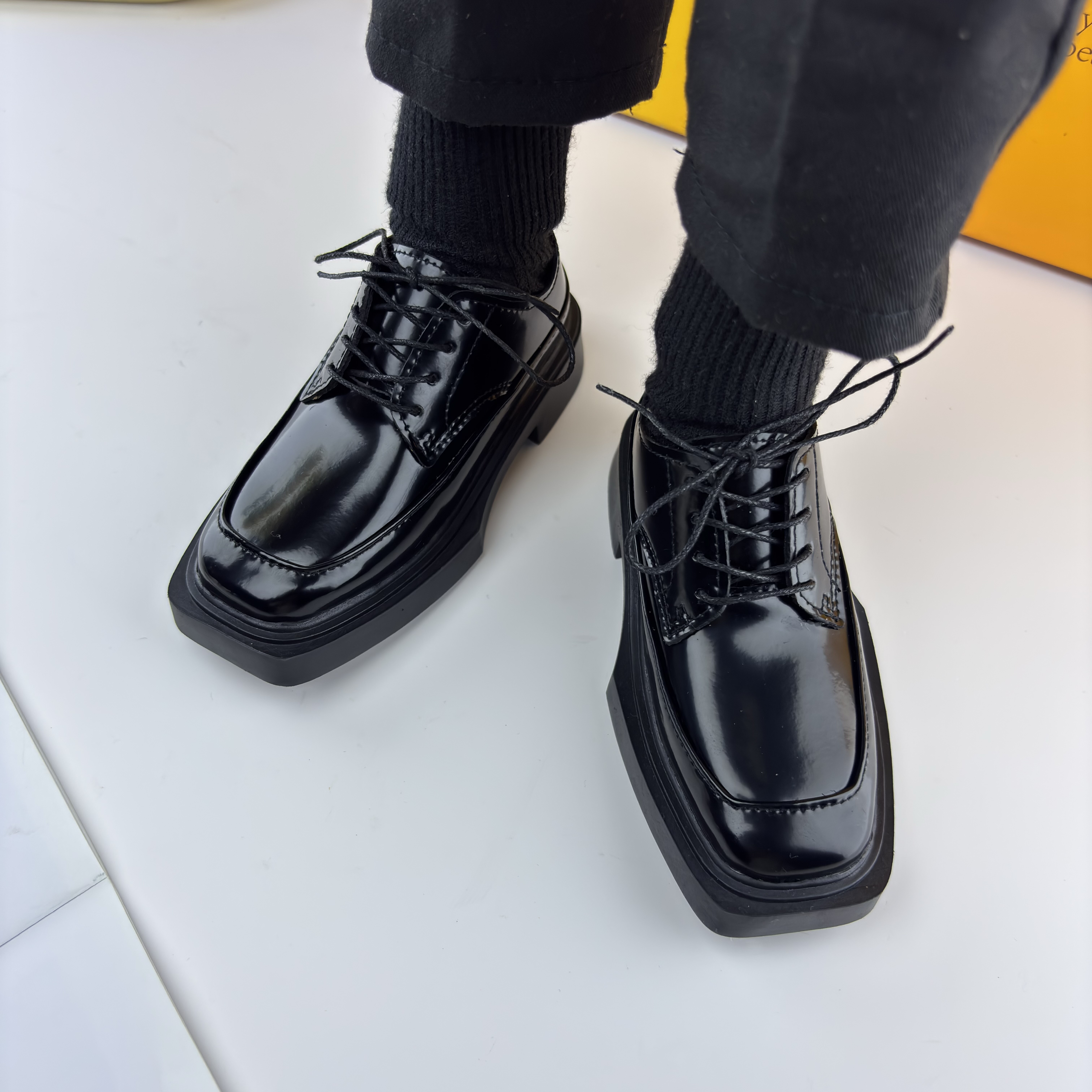 BJD壁缝线皮鞋75