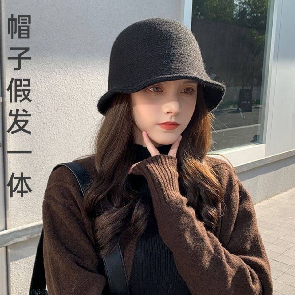 帽子假发一体女长卷发网红羊毛渔夫帽盆帽秋冬天时尚短卷发全头套,美发护发/假发,卷发片,淘宝优惠券,粉丝福利购,淘宝优惠卷