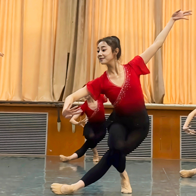 古典舞练功服技巧组合基训纱衣