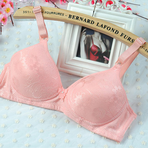 女士内衣中老年薄杯大妈文胸大码无钢圈防止下垂盈倩贵人三件包邮