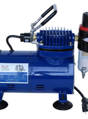 帕舍paasche无油静音空压机迷你喷笔模型气泵喷画修补小喷泵