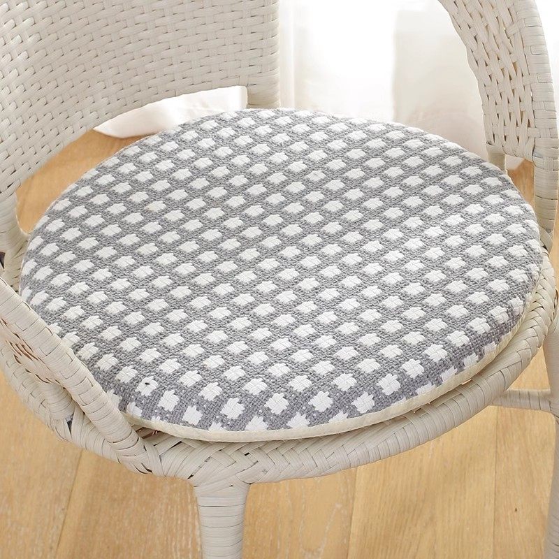 棉麻椅子垫四季通用圆形加厚坐垫办公室座垫屁垫客厅家用榻榻米垫,居家布艺,椅垫,淘宝优惠券,粉丝福利购,淘宝优惠卷