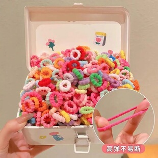 糖果色儿童毛巾圈头绳女童头饰皮筋宝宝发绳女孩头发发圈