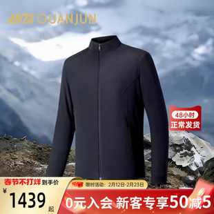 安踏冠军男装全天候行政夹克棉服春季商旅保暖加绒外套152540806