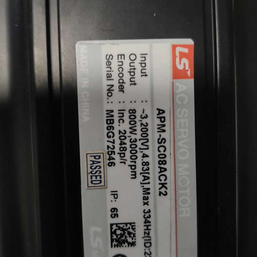 LS伺服电机APM-SC08ACK2，800W功率，320V