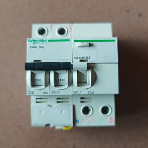 iC65N 2P漏电保护器，型号C4，C6，C10，D